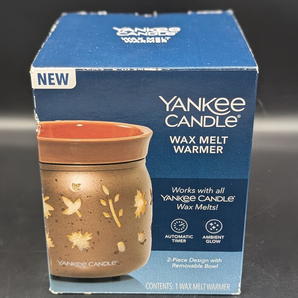 Yankee Candle Dancing Leaves Wax Melt Warmer Timer NEW Fall 1632719